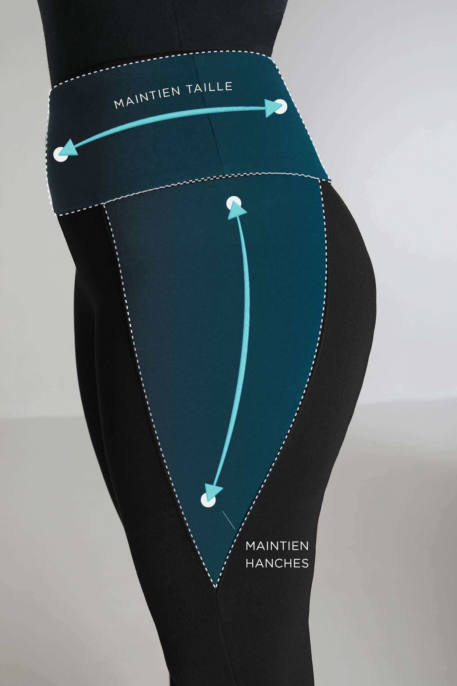 Leggings with hip support / waist