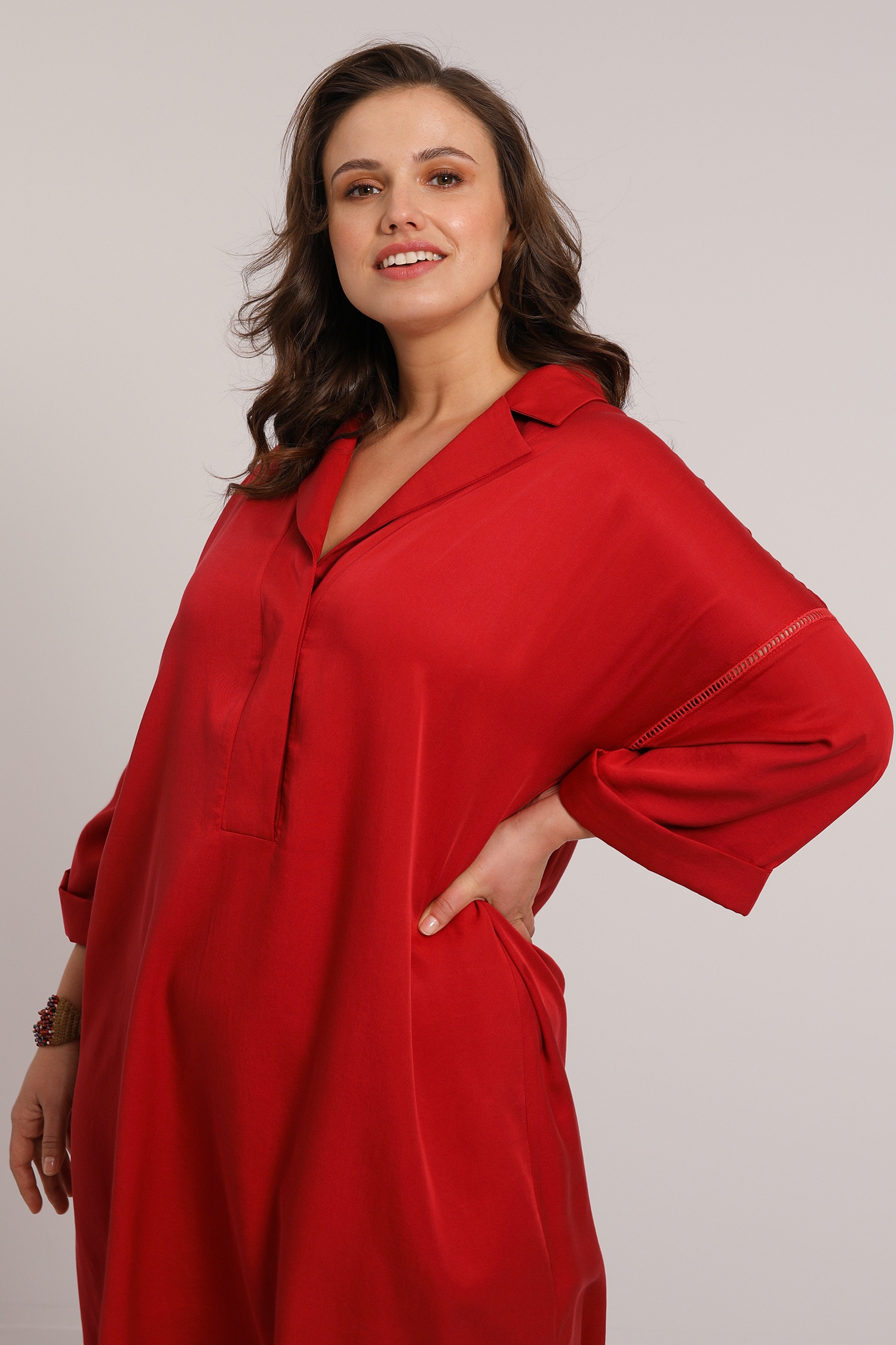 Robe en tencel uni