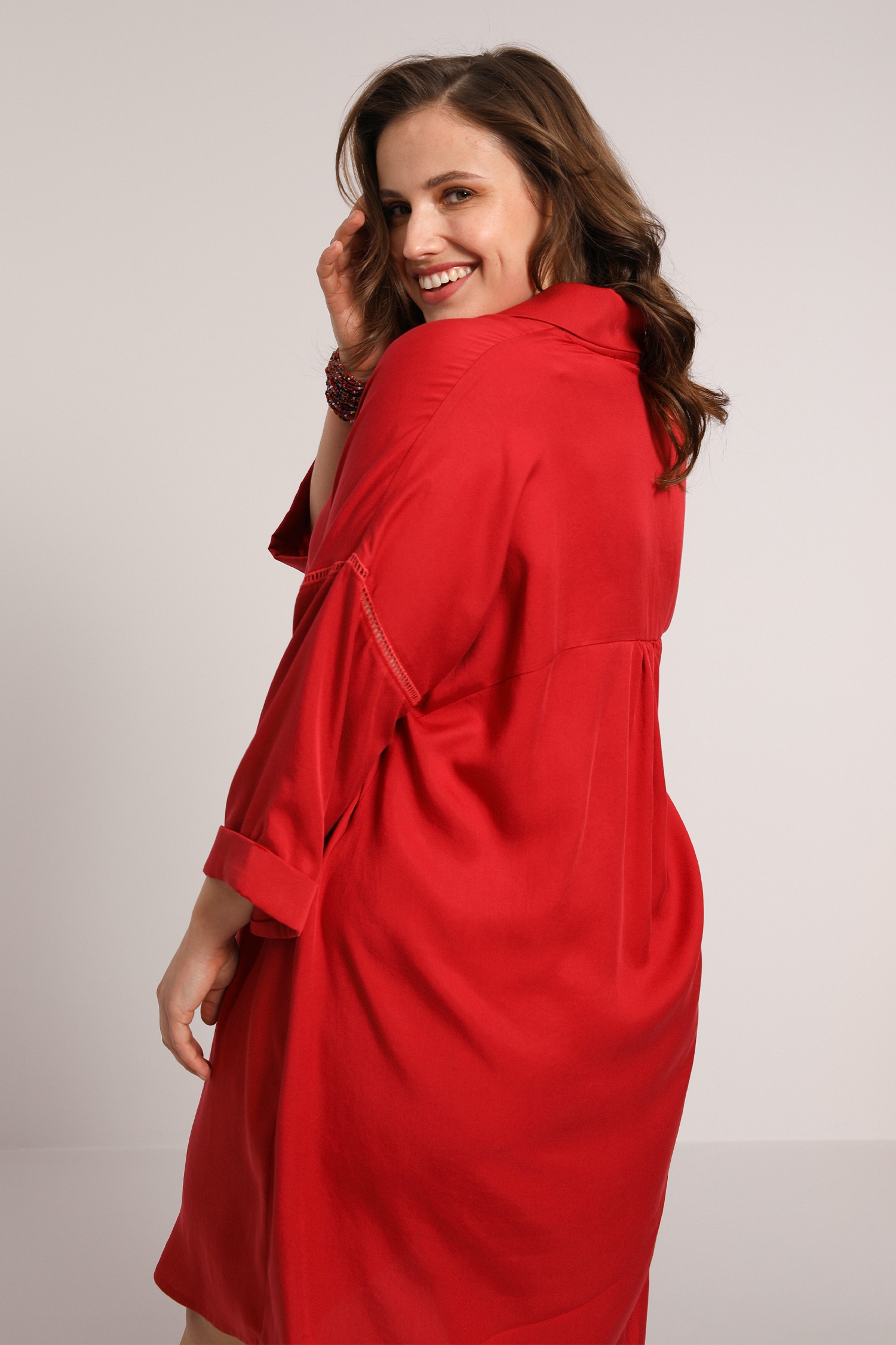 Robe en tencel uni
