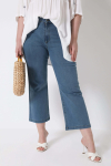 Light stone bootcut jeans
