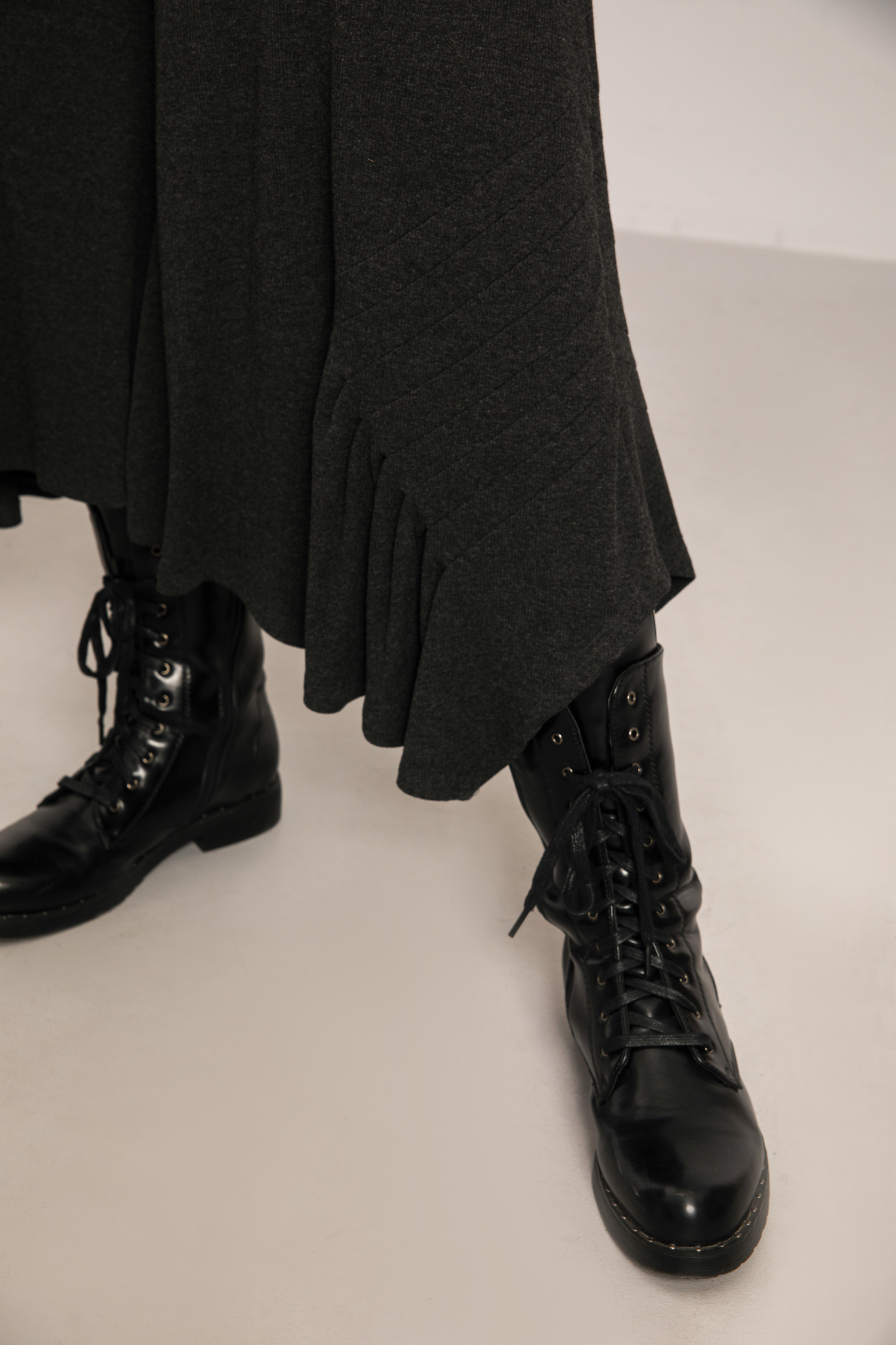 Pantalon jupe culotte avec plis