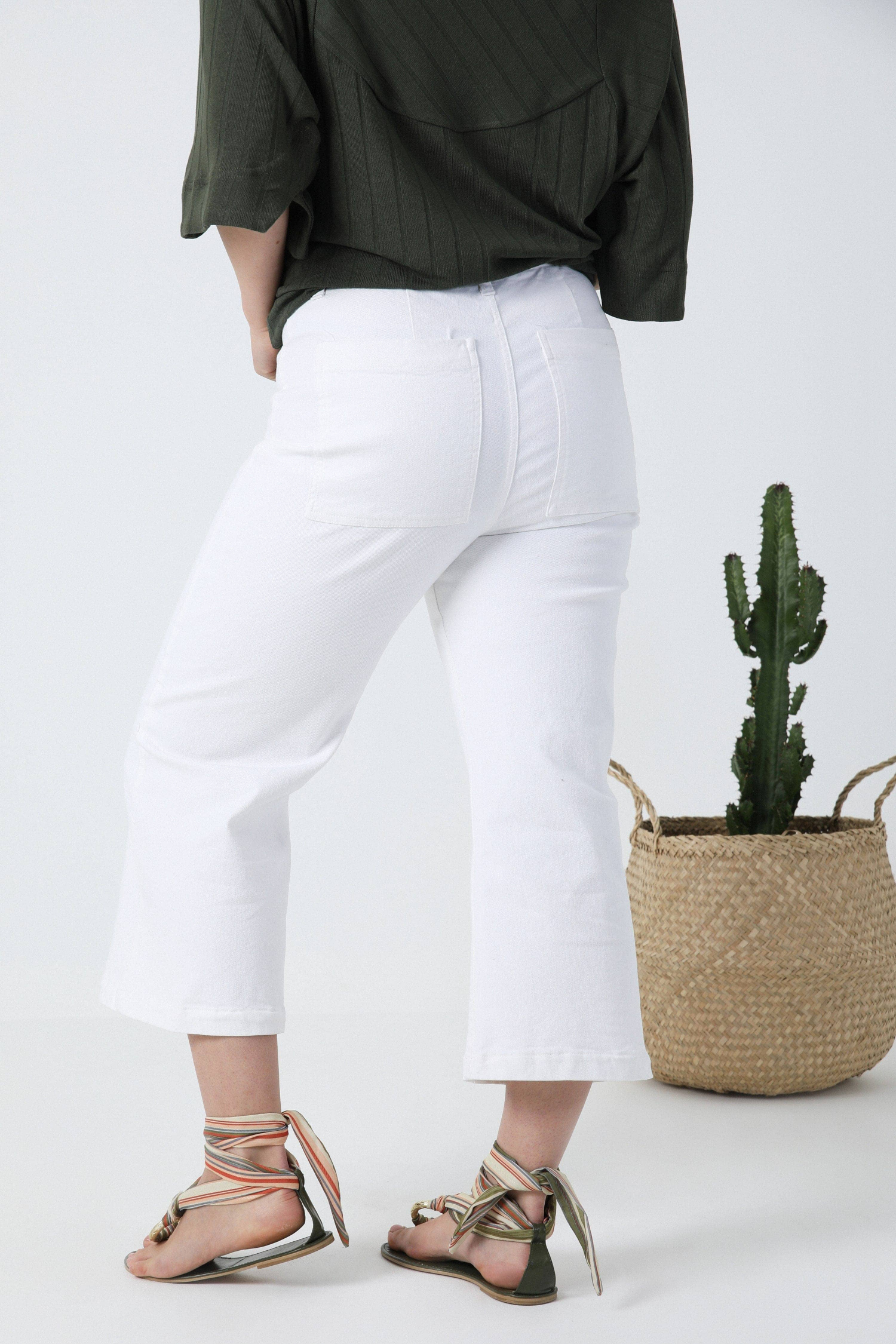 Pantalon en jeans blanc