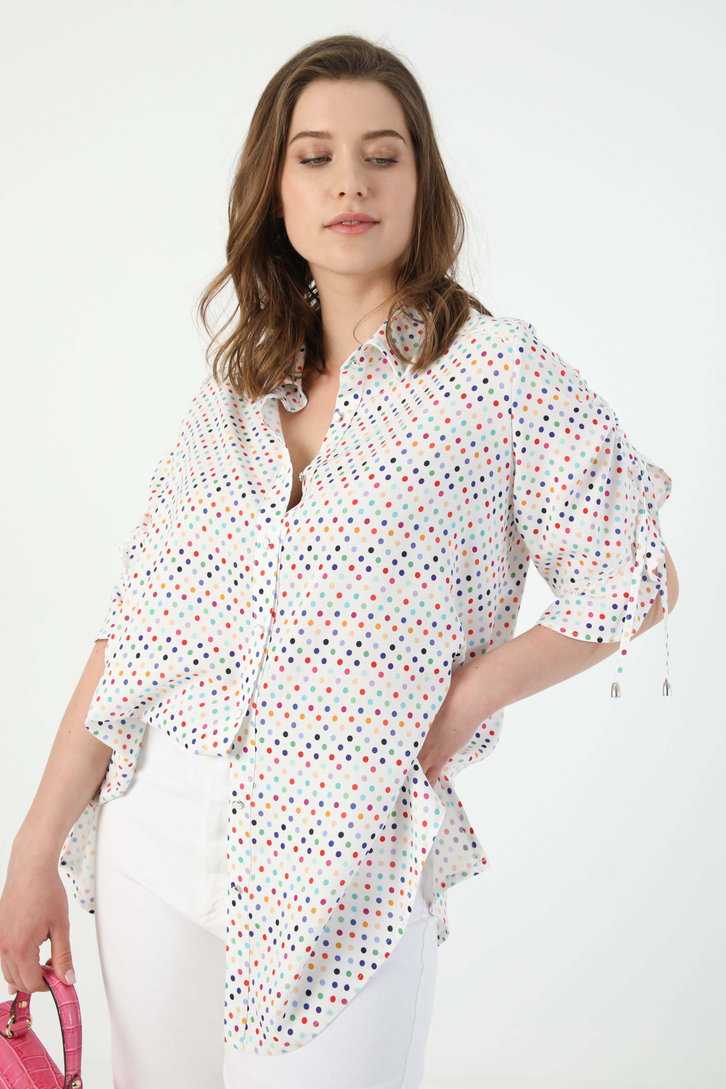 Multicolored polka dot shirt (shipping 15/20 May)
