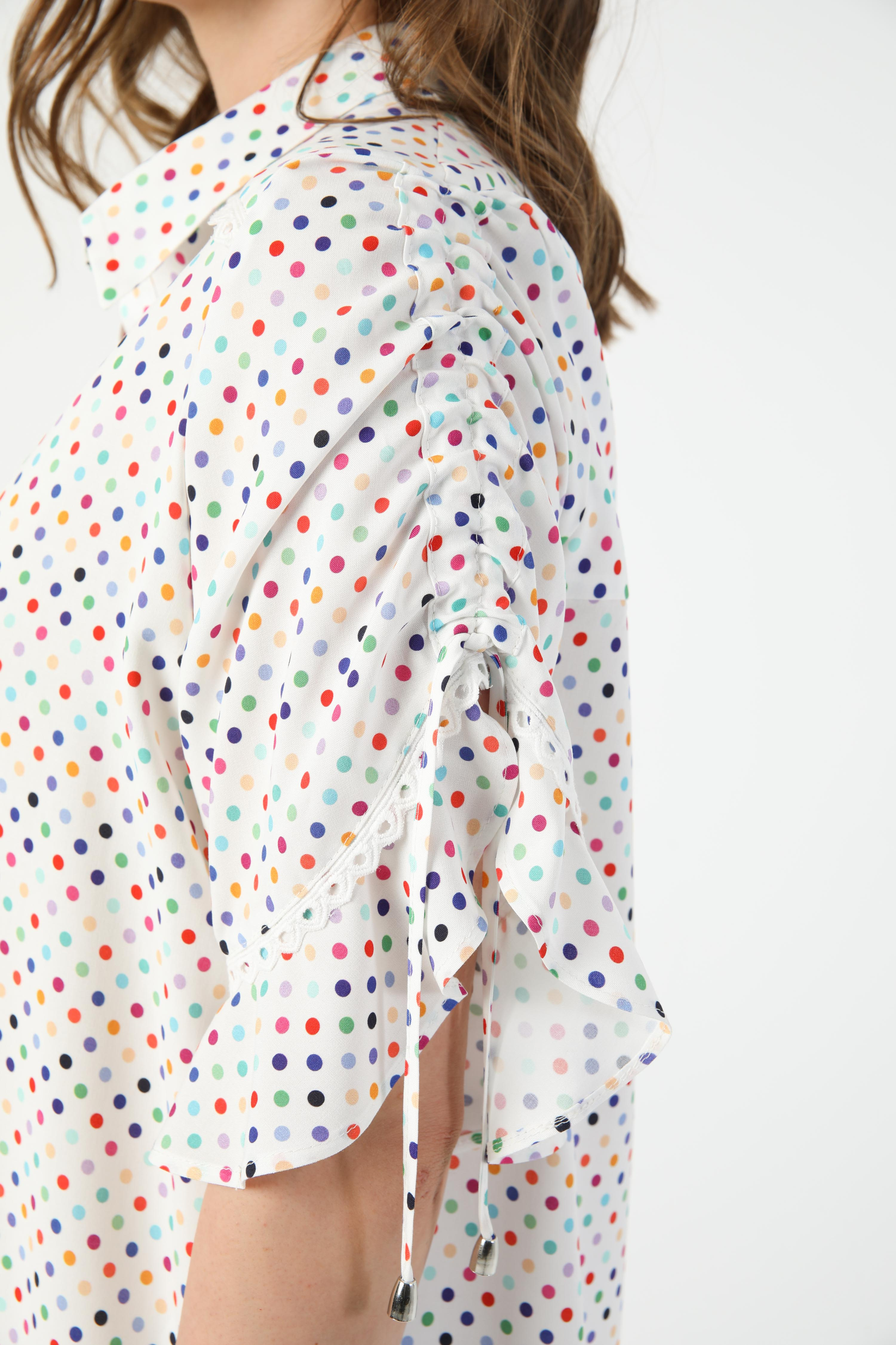 Multicolored polka dot shirt (shipping 15/20 May)