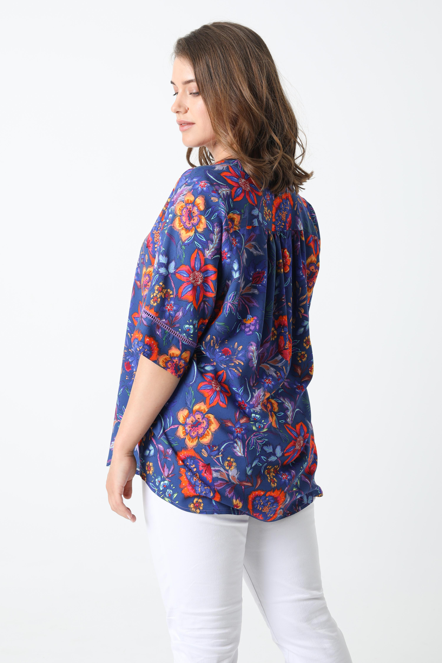 Eco-responsible printed blouse
