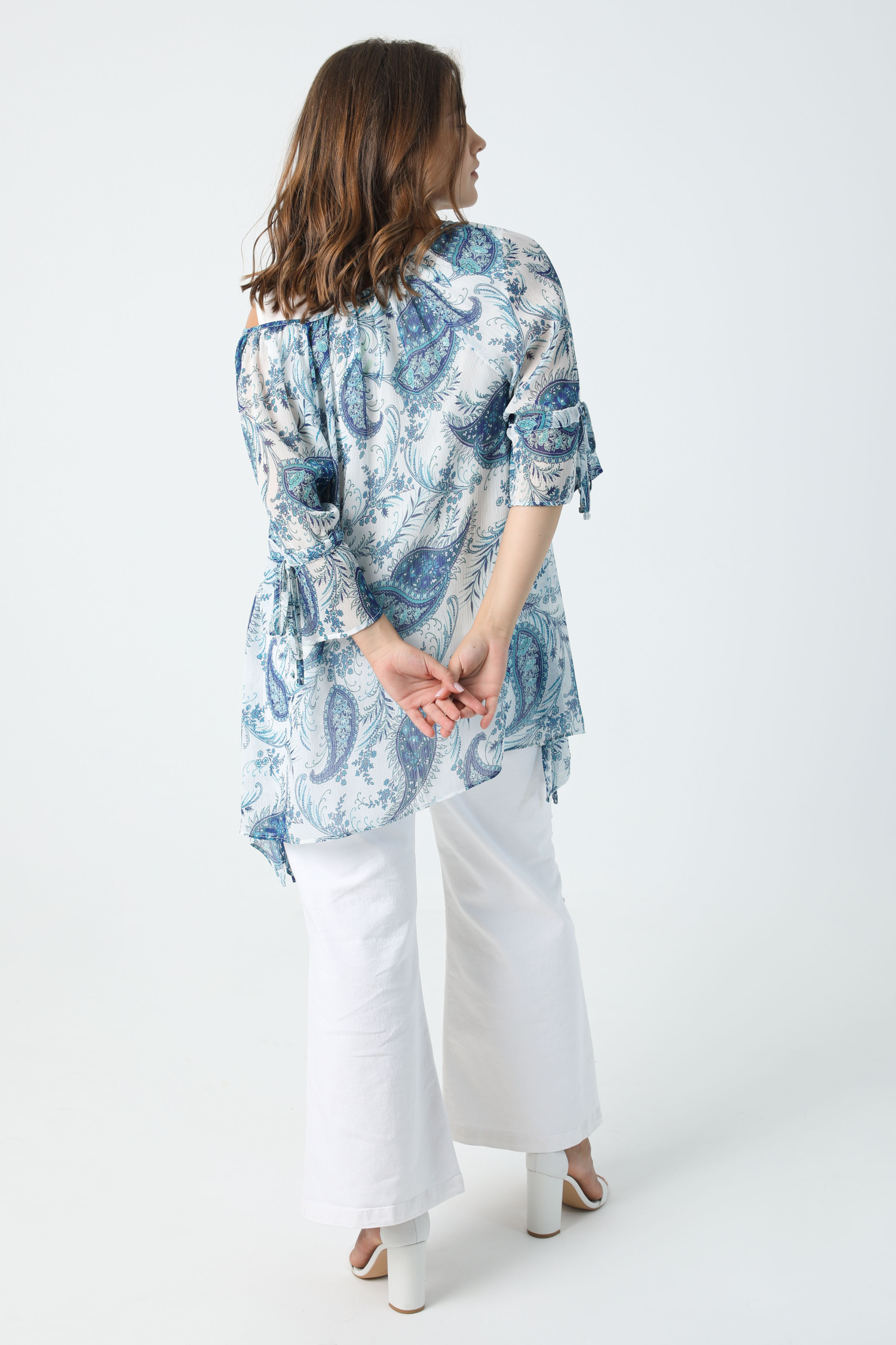 Printed blouse in eoko-tex fabric (Shipping July 20/25)