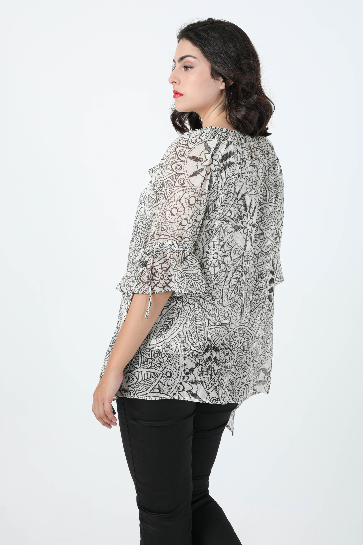 Printed blouse in eoko-tex fabric (August 20/25)