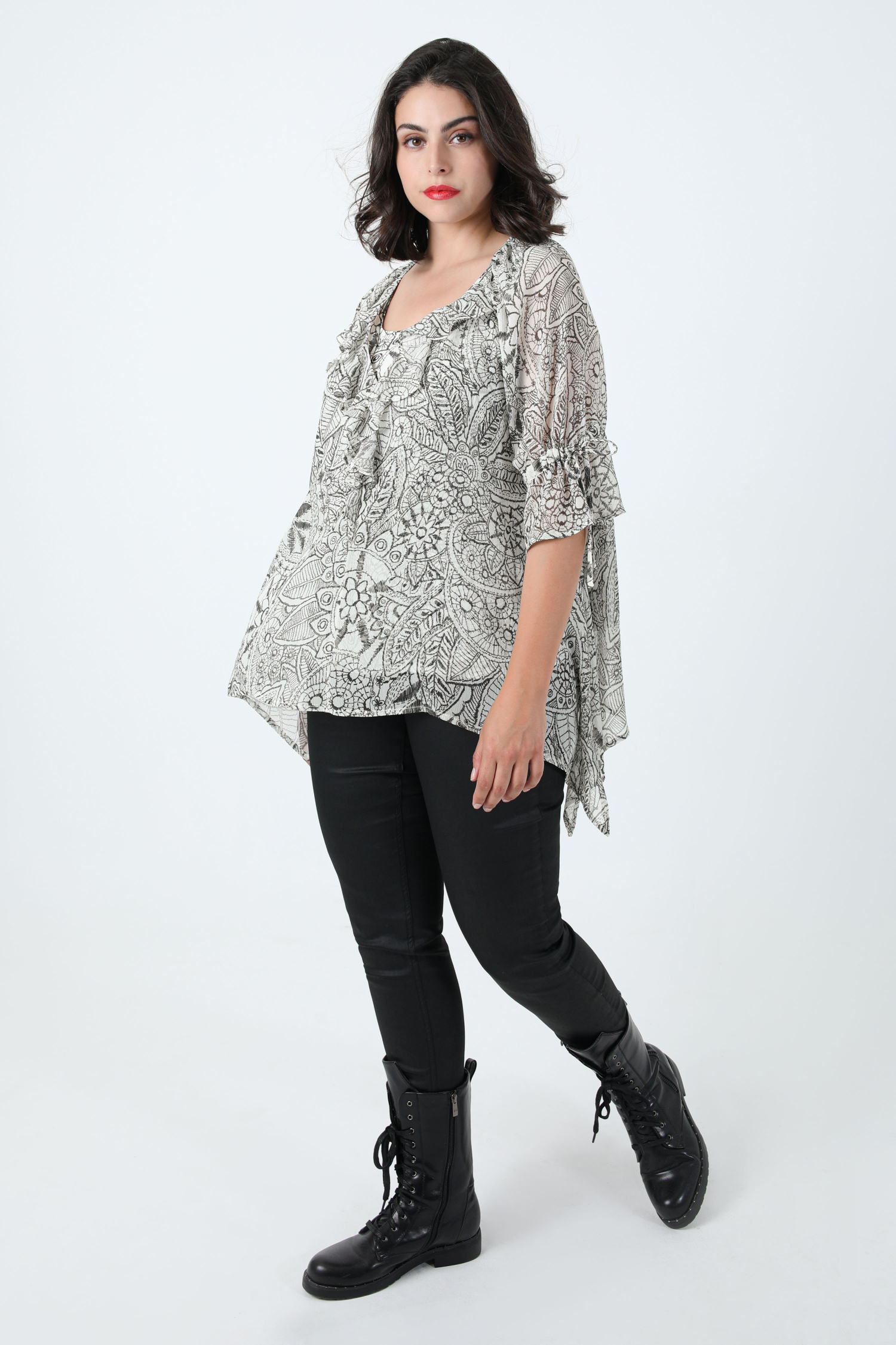 Printed blouse in eoko-tex fabric (August 20/25)