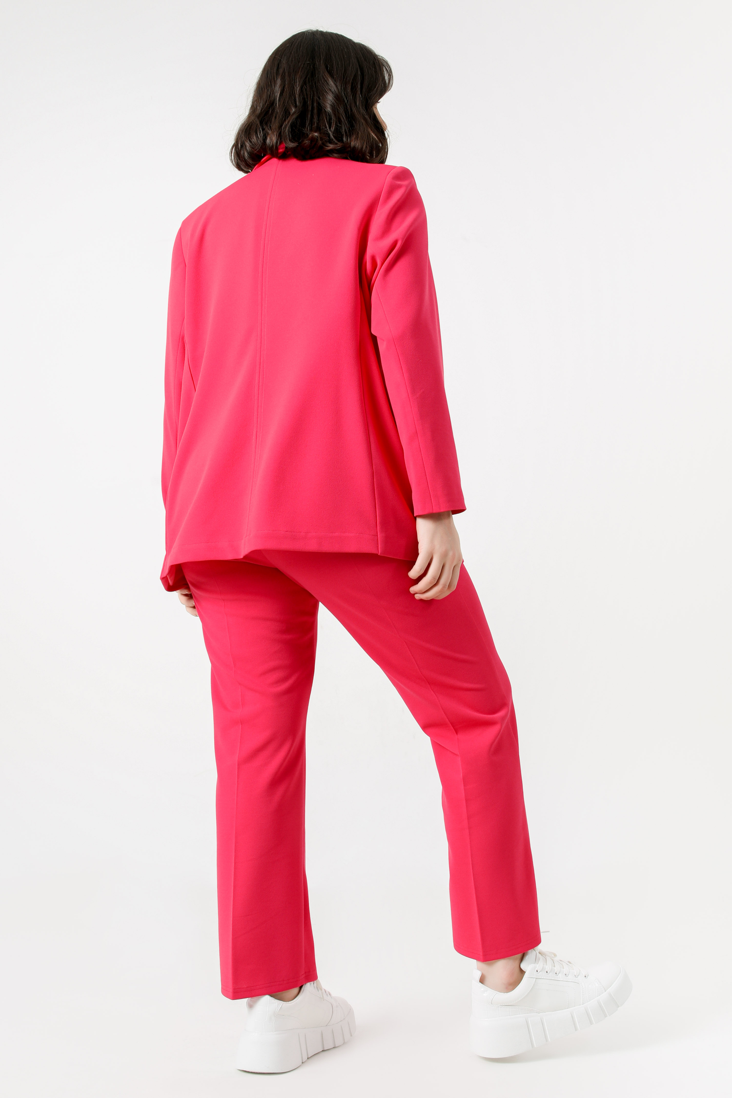 Pantalon tailleur droit uni
