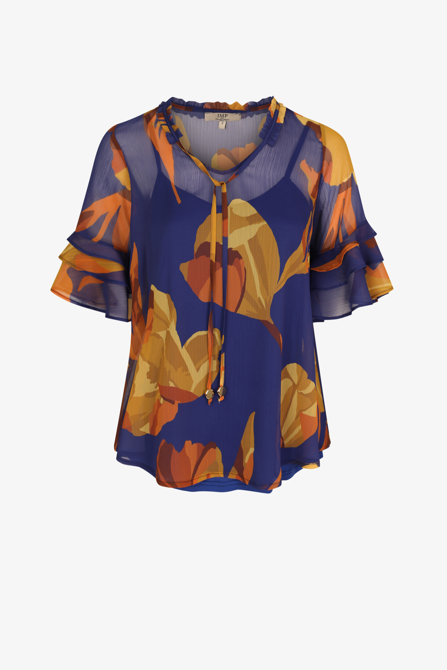 Floral print voile blouse (Shipping June 15-20)