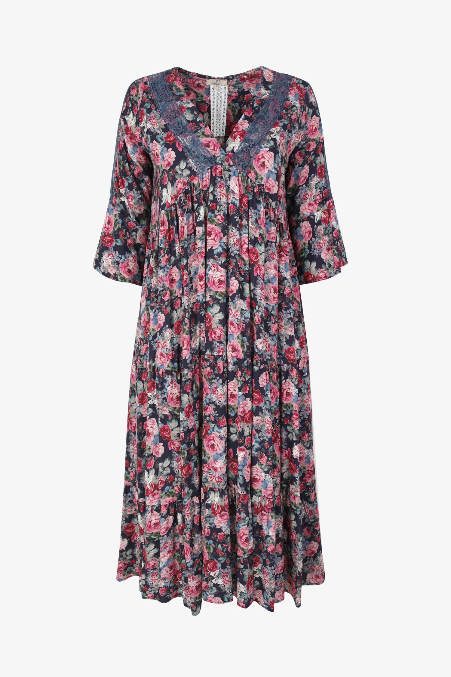 Bohemian-style floral print dress (shipping February 10/15)