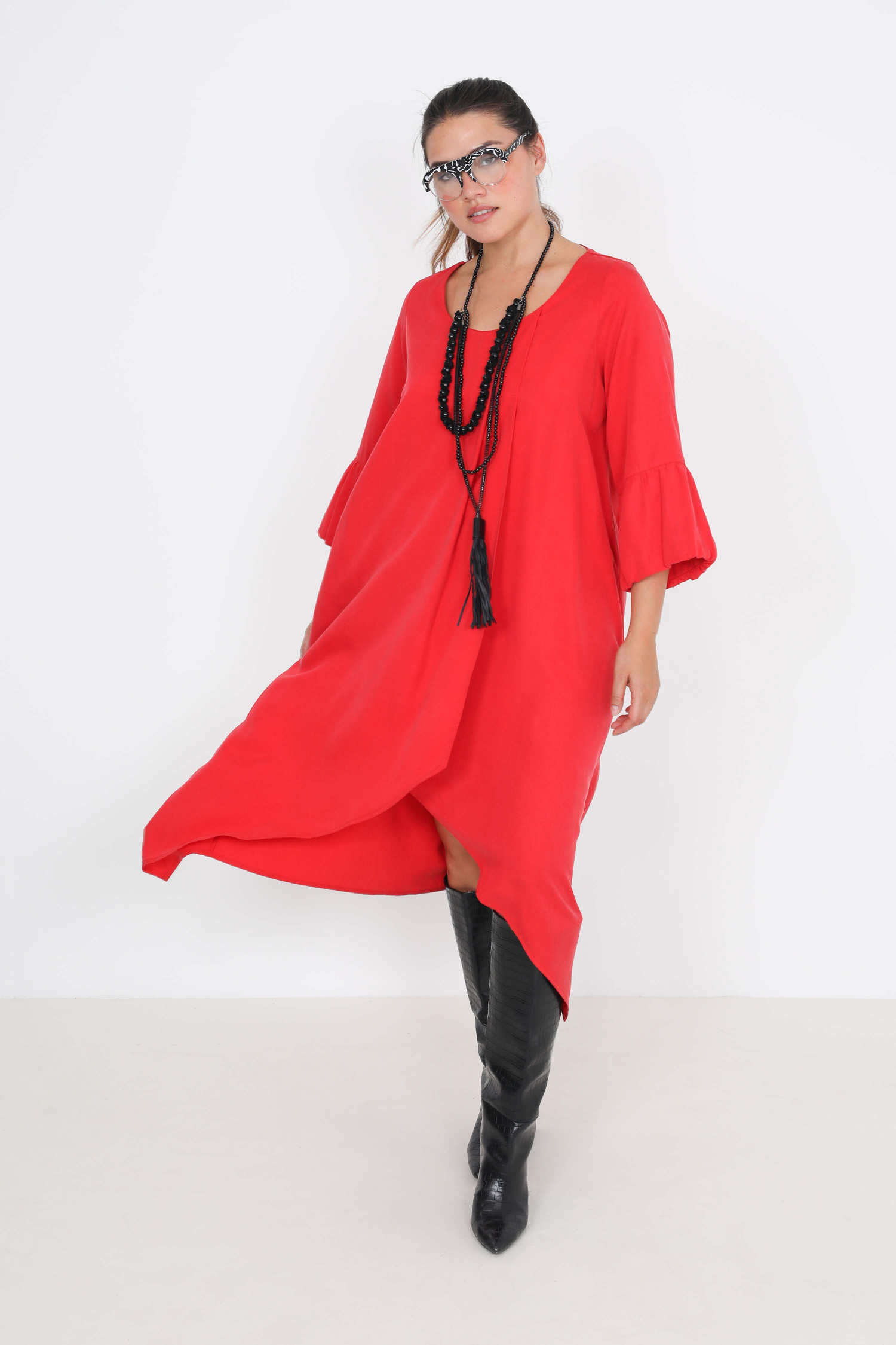 Robe effet portefeuille bicolore