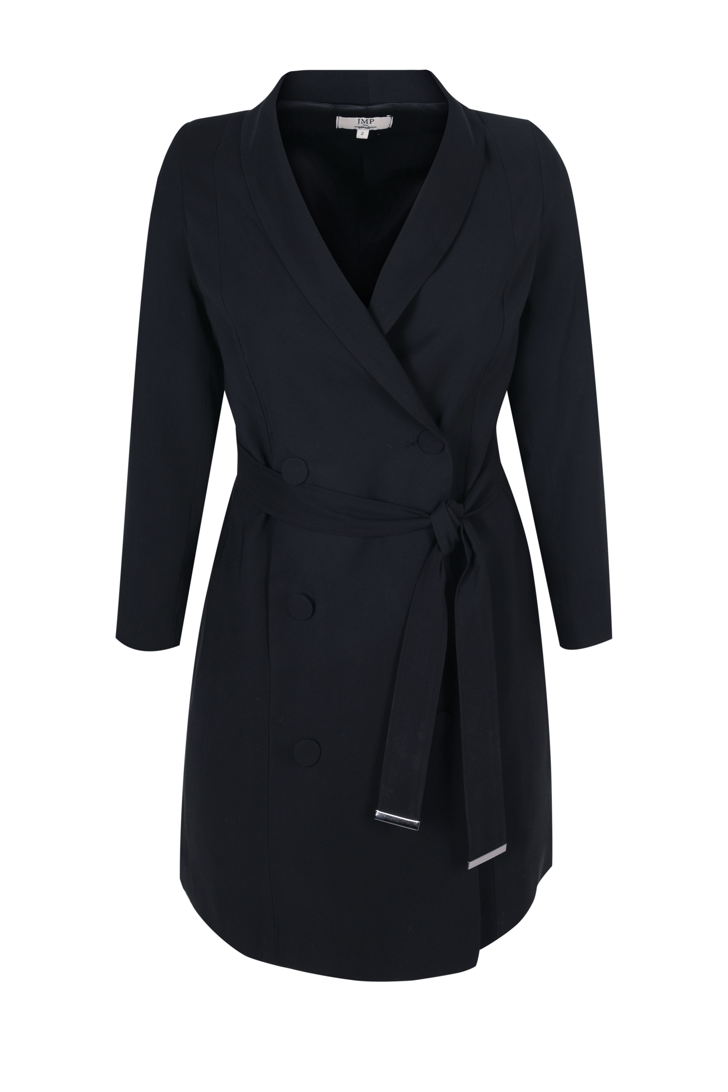 Veste longue col chale 