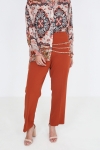 Plain straight suit trousers