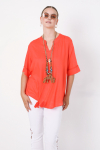 Eco-responsible plain blouse
