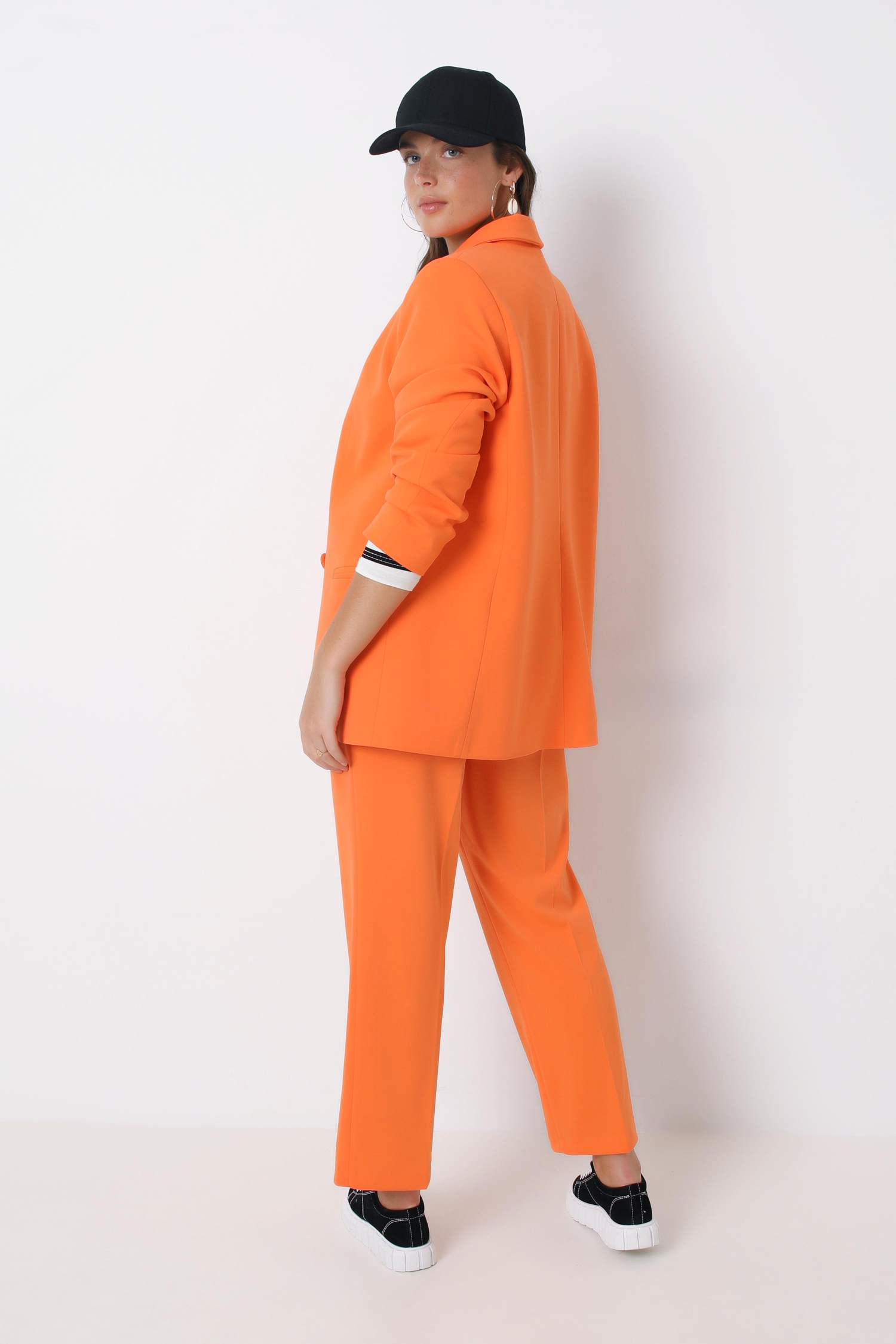 Pantalon tailleur droit uni 