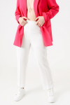 Plain straight suit trousers