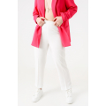 Plain straight suit trousers