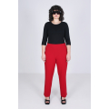 Plain straight pants