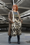 Long down jacket with hood