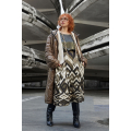 Long down jacket with hood