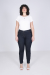 Raw jeans with star-shaped studs