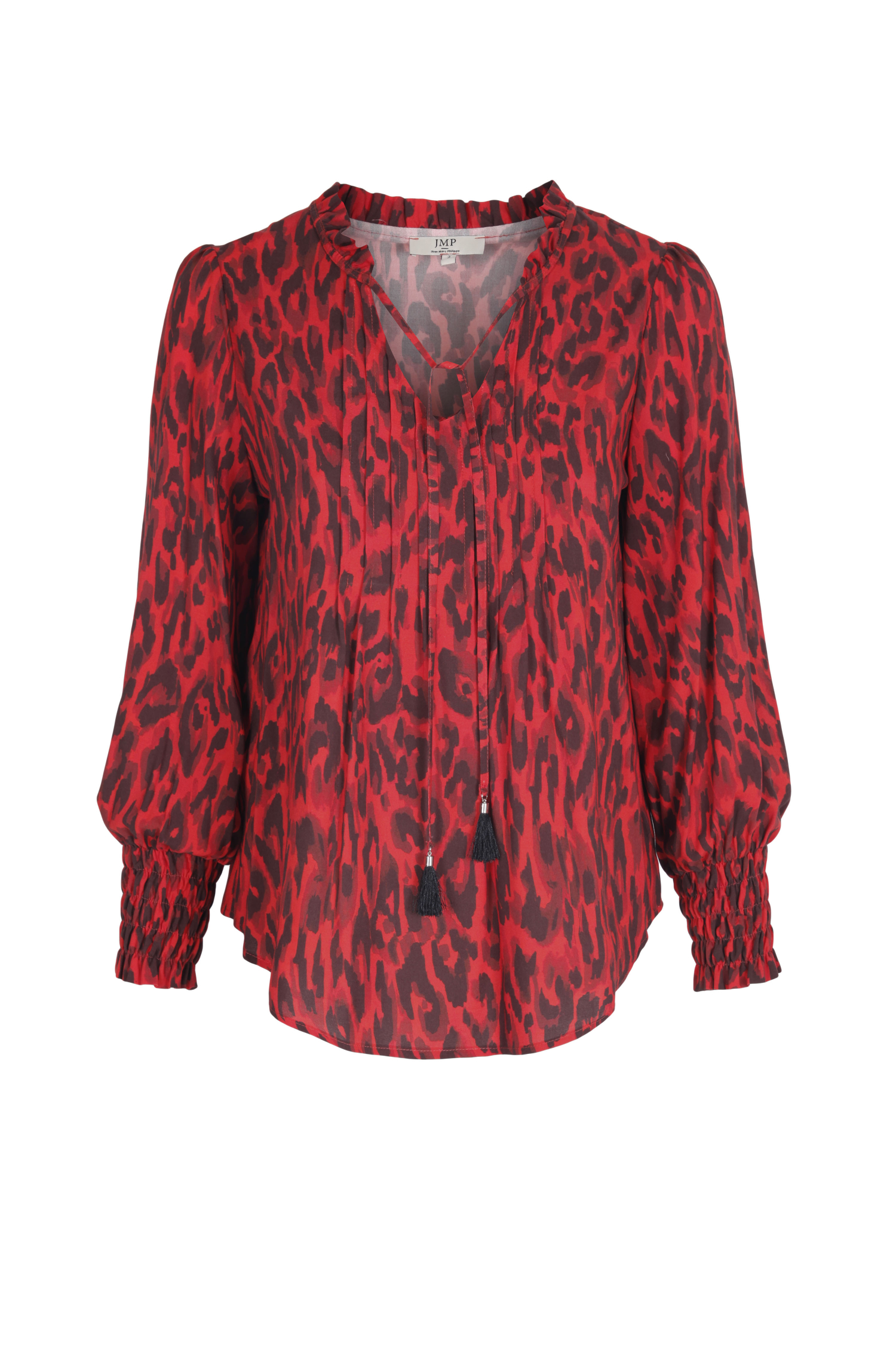 Blouse imprimée panthére rouge