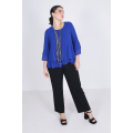 trapeze blouse.in plain voile layered