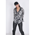 Printed voile shirt and tank top