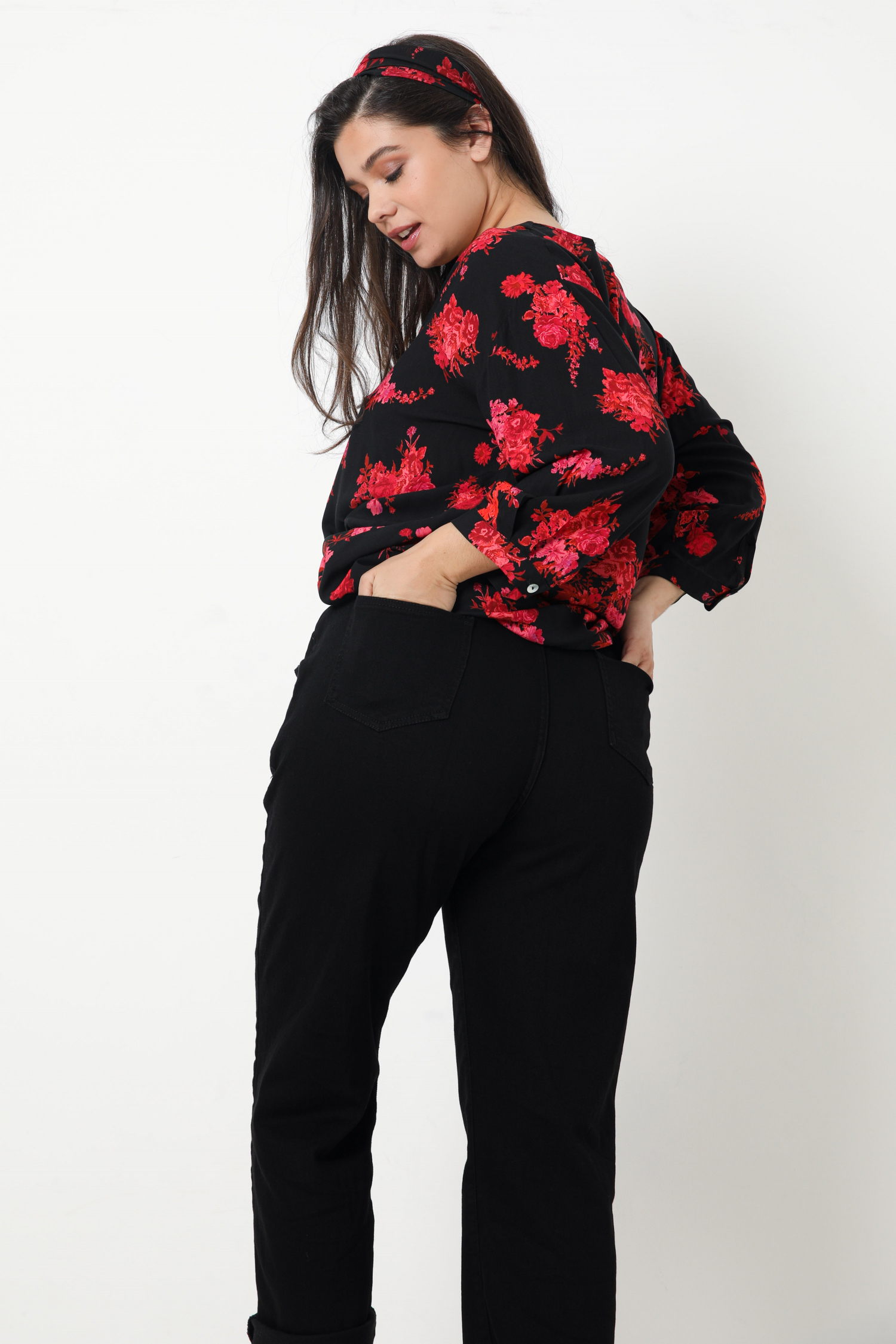 Blouse imprimée matière éco-responsable 