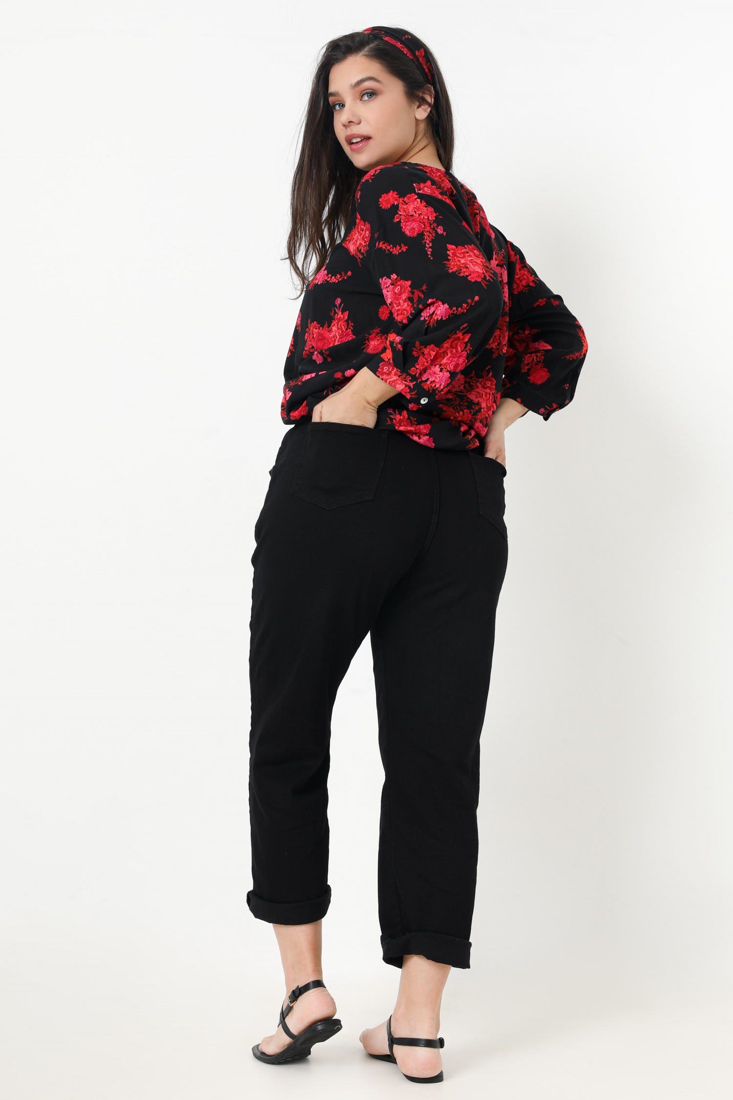 Eco-responsible printed blouse