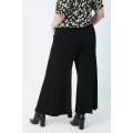 Ribbed culotte-style pants