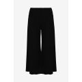 Ribbed culotte-style trousers
