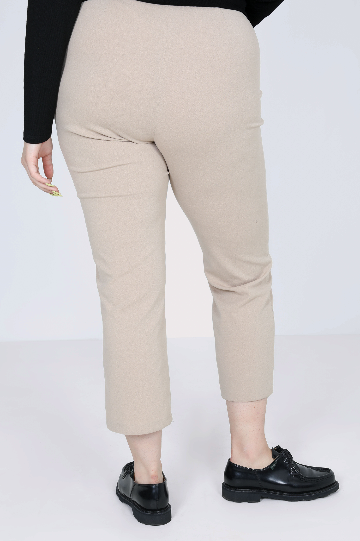 Pantalon tailleur droit uni