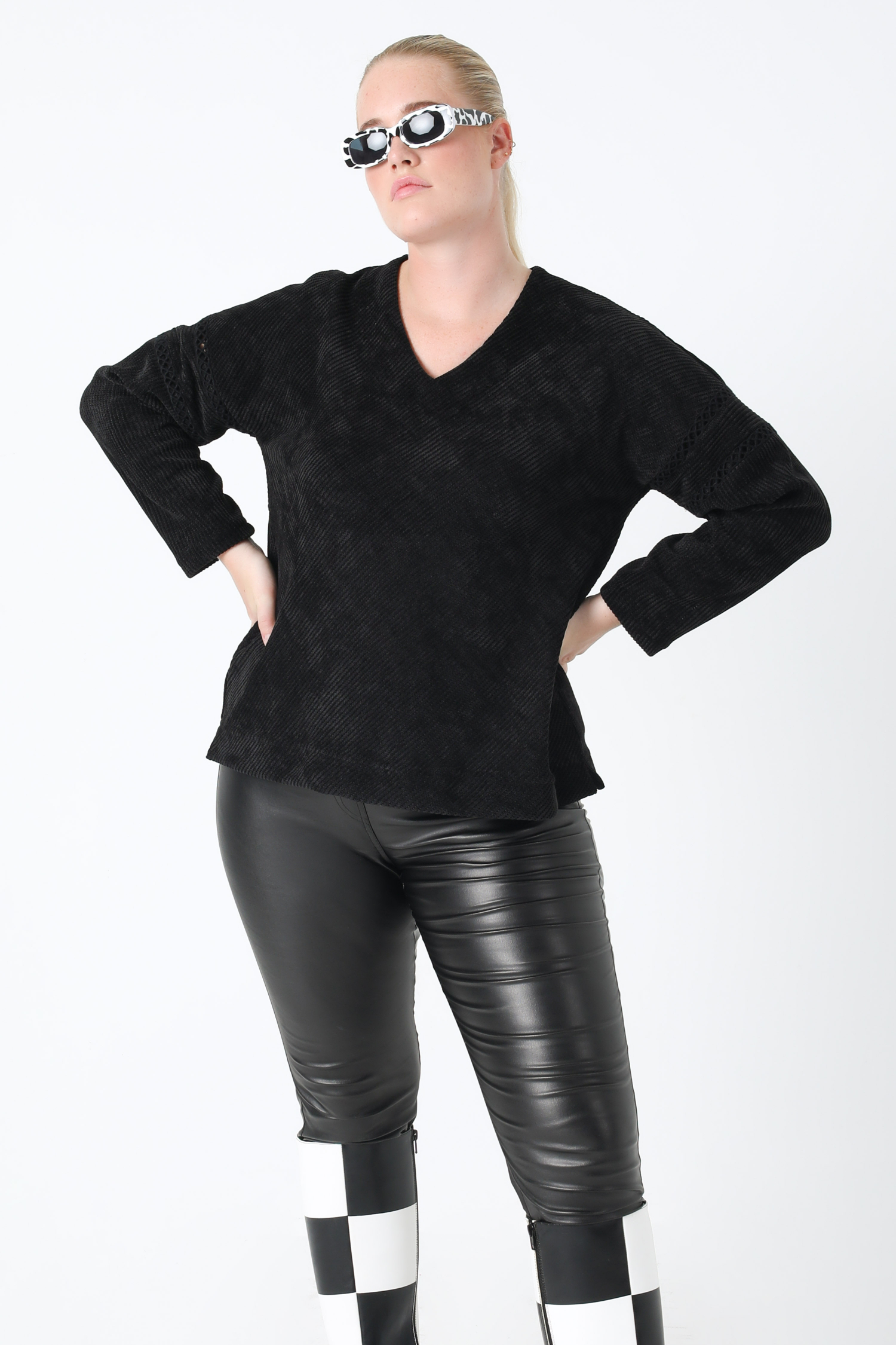Pull maille chenille 