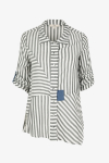 Shirt with striped pattern