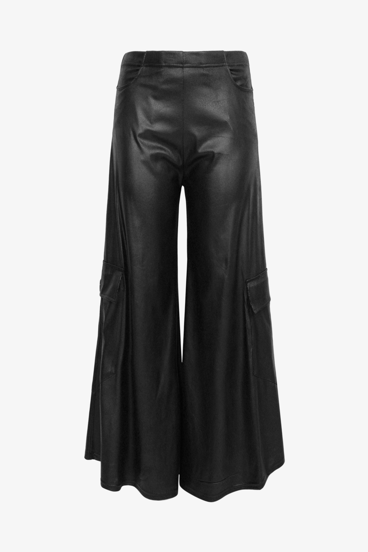 Vegan leather culotte skirt