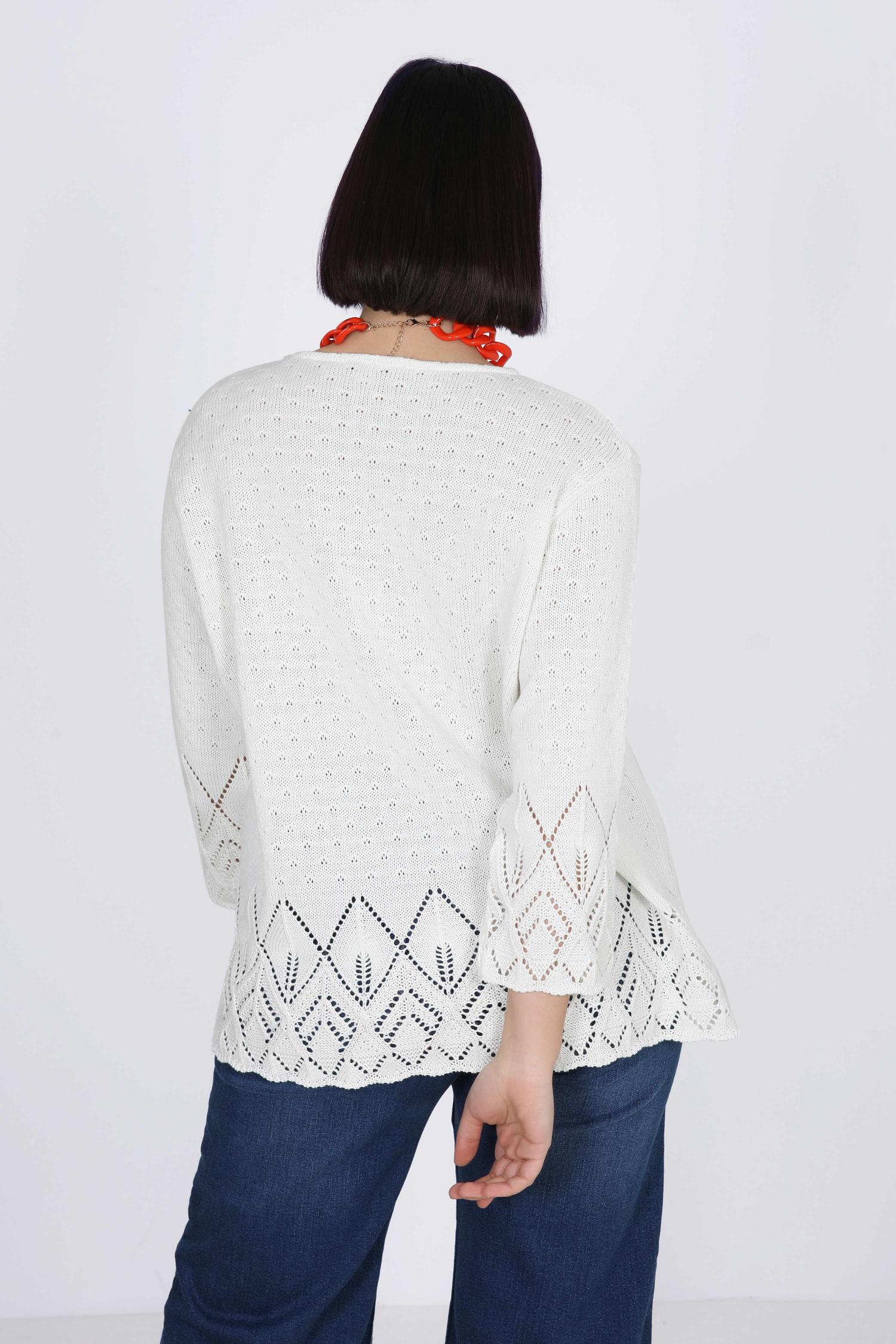 plain knit sweater