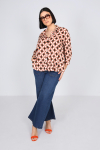 Chemise en imprimé de forme trapéze