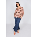 Chemise en imprimé de forme trapéze