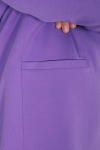 Collarless plain suit jacket