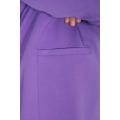 Collarless plain suit jacket
