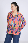 Trapeze print shirt