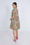 Bohemian style dress in floral print
