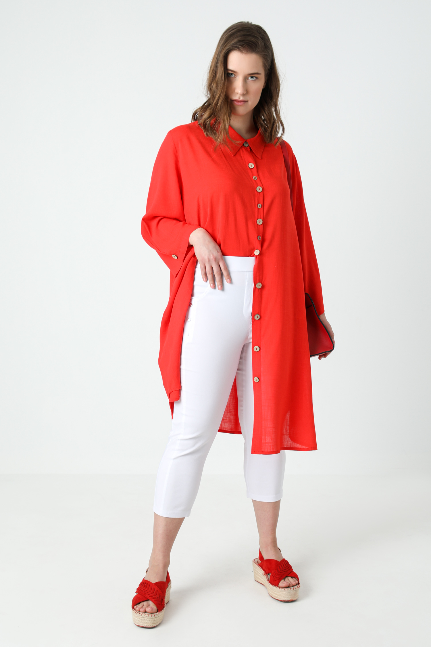 Pantalon stretch 7/8ème
