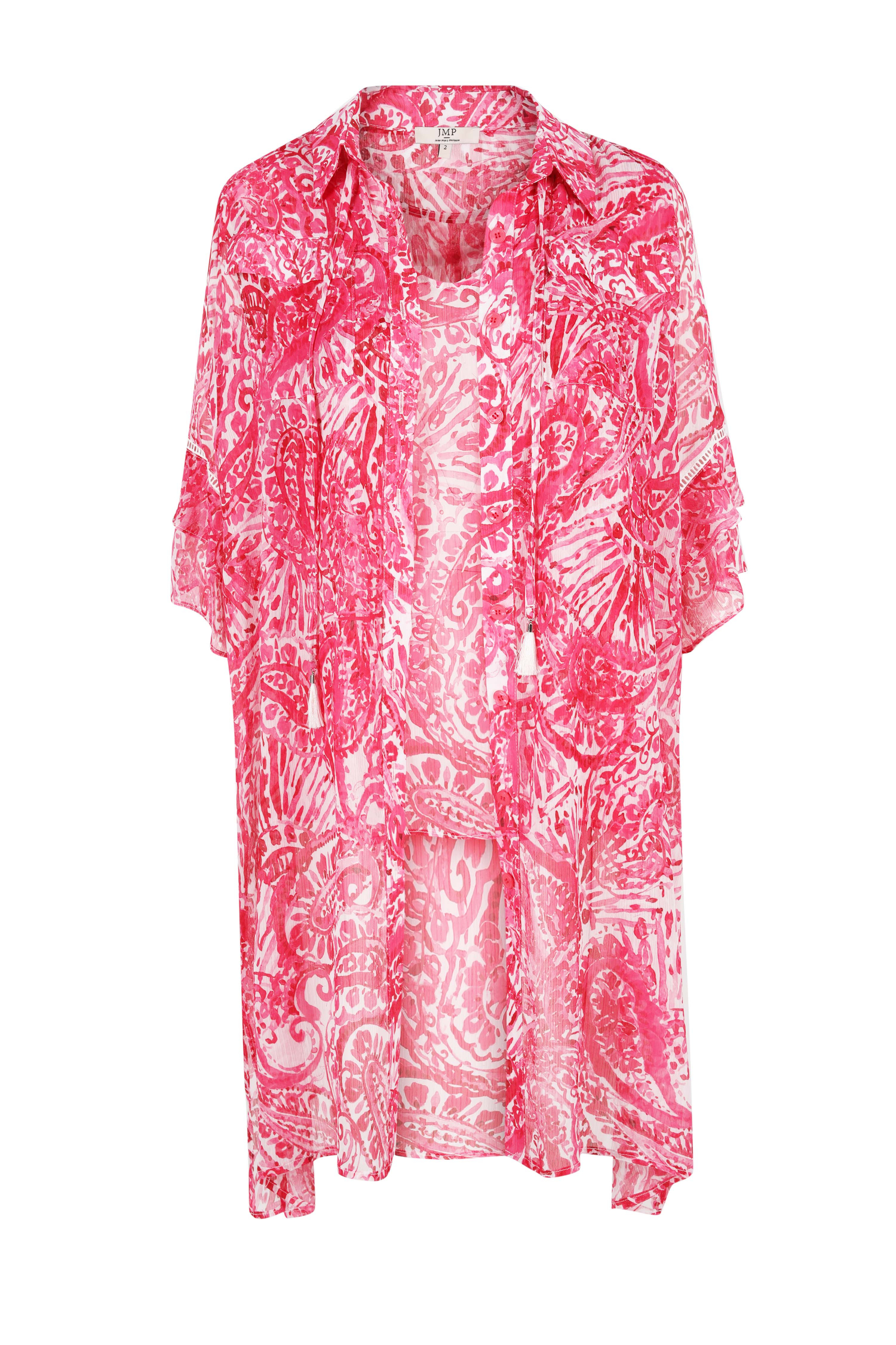 Ensemble Chemise longue en voile et débardeur