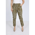 5-pocket trousers in printed cotton