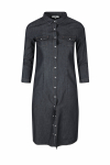 Long buttoned denim dress