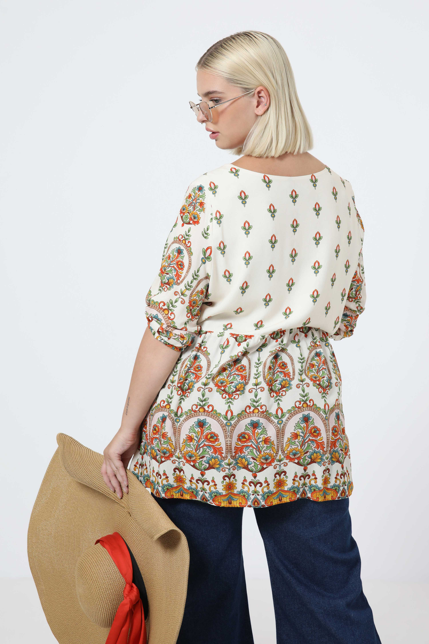 Basic printed blouse