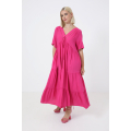 Robe longue unie de style bohéme